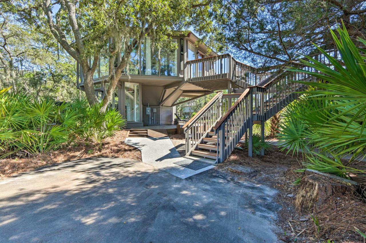 Villa Airy Treehouse With Bikes Walk To Harbour Town! Hilton Head Island Exterior foto