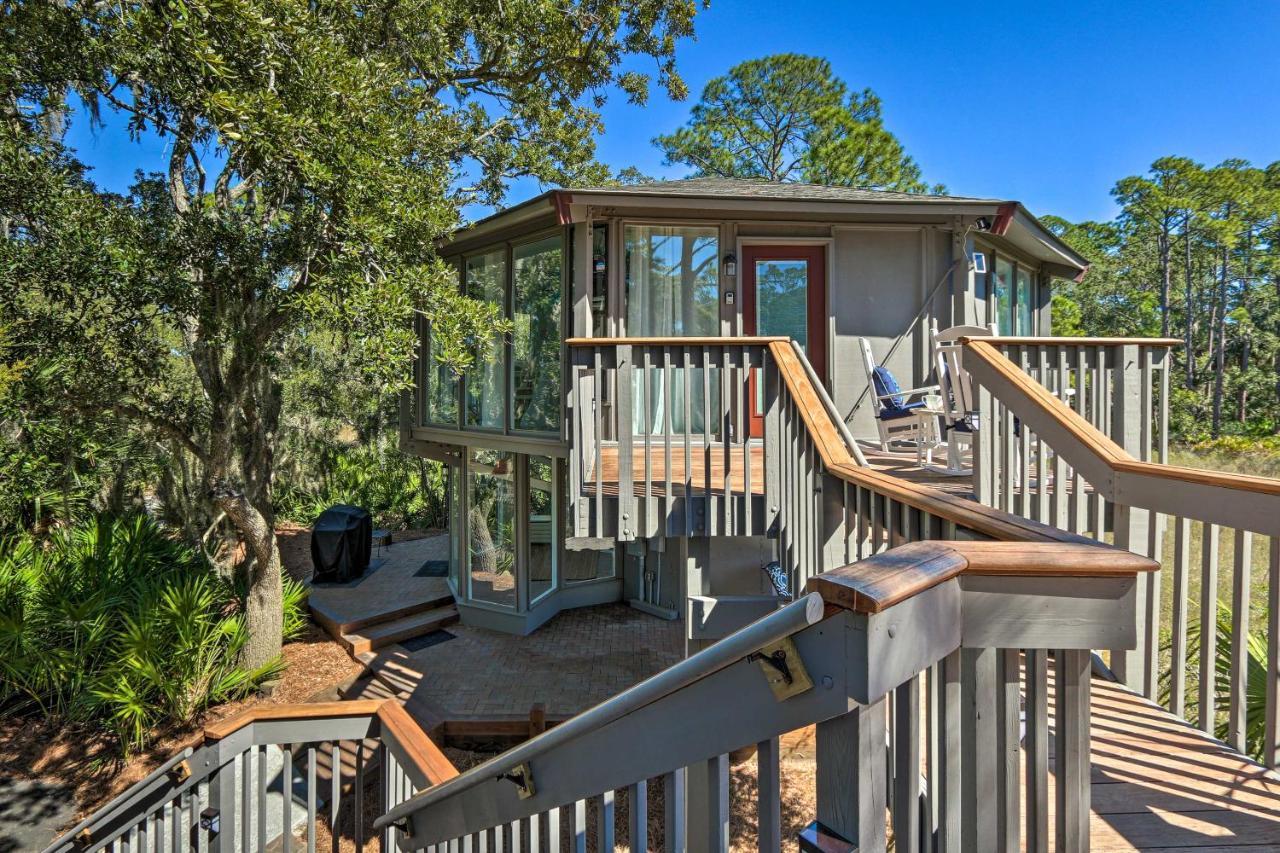 Villa Airy Treehouse With Bikes Walk To Harbour Town! Hilton Head Island Exterior foto
